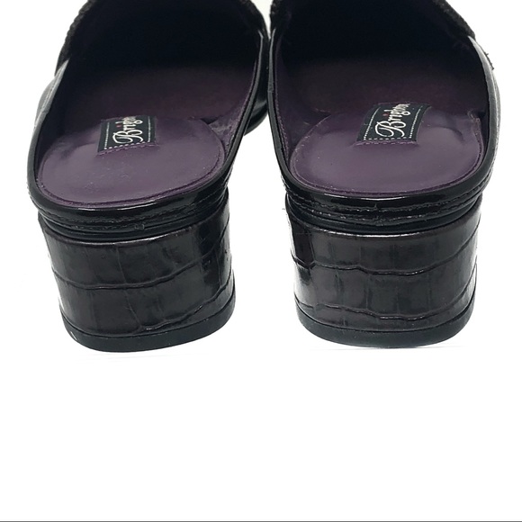 NWT Brighton Leather Slip-On Mules. - Picture 6 of 9